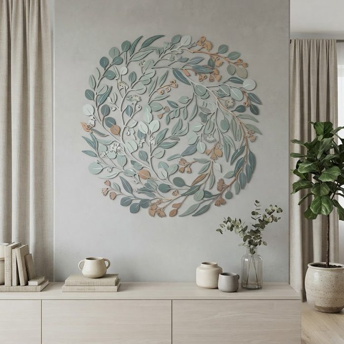 Eucalyptus Metal Wall Art