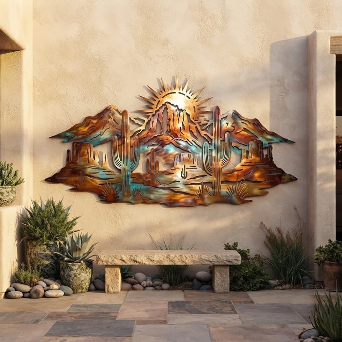 Desert Landscape Metal Wall Art