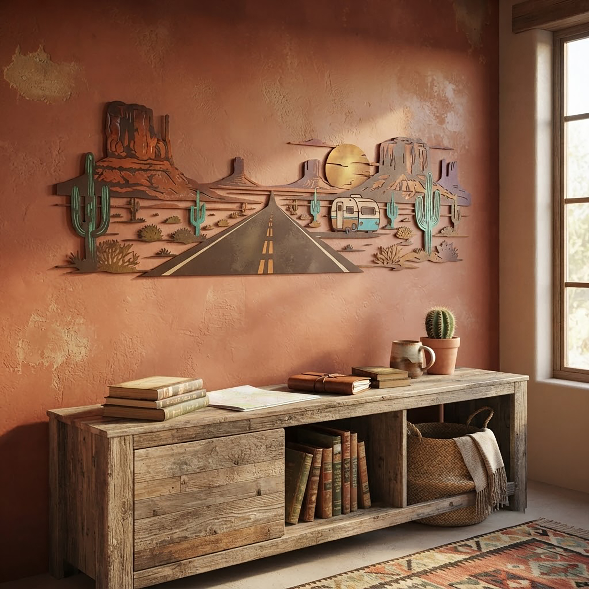 Desert Road Metal Wall Art - product view 2