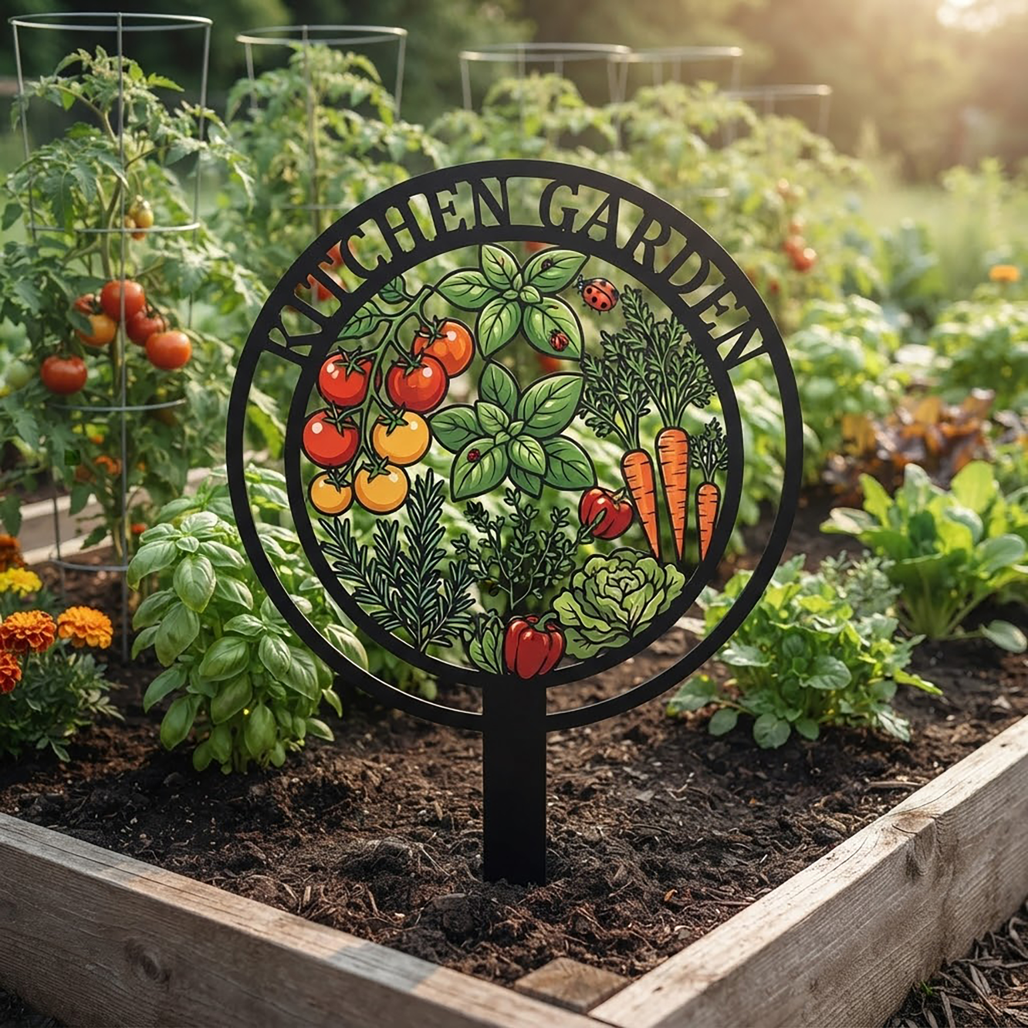 Kitchen Garden Metal Stake