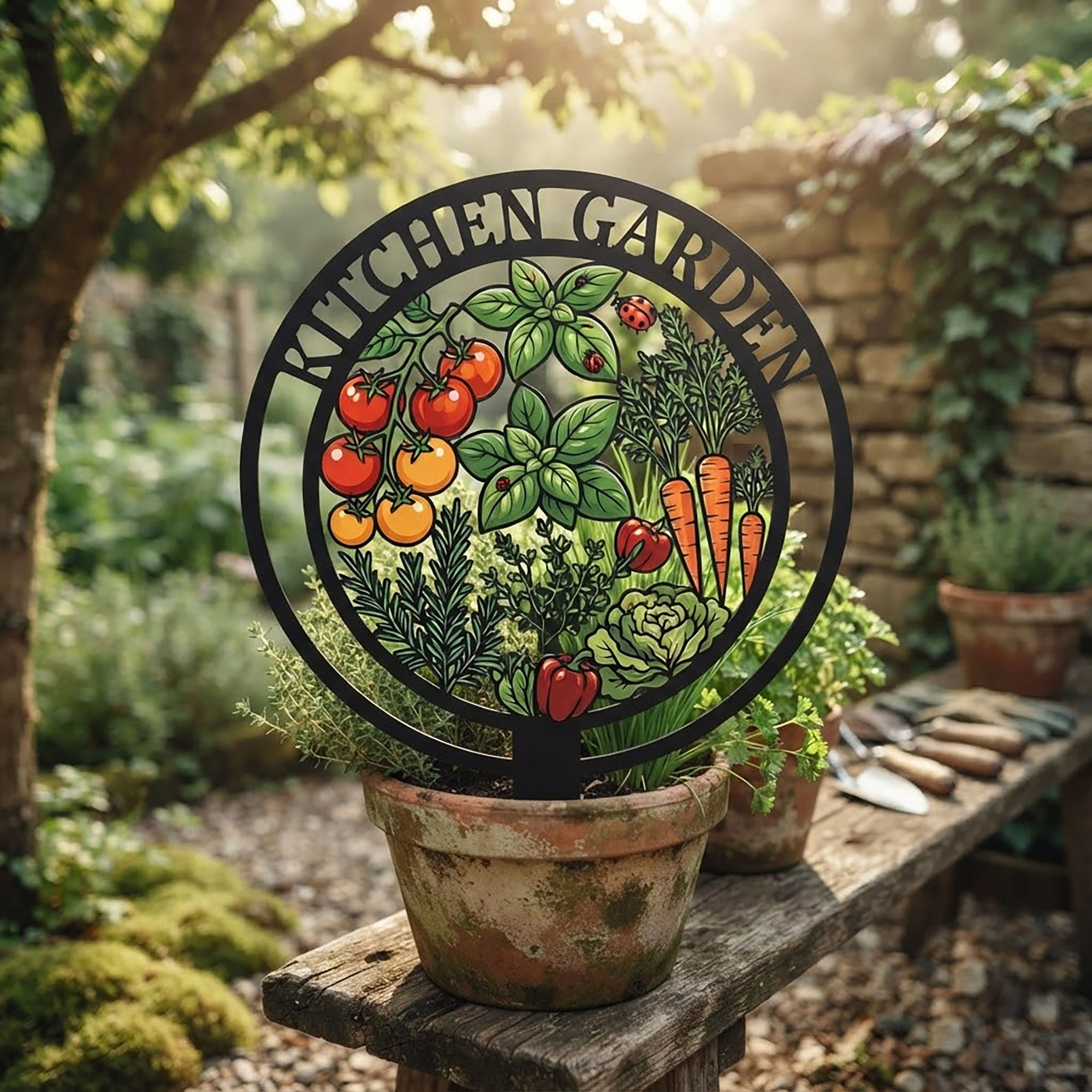 Kitchen Garden Metal Stake - product view 2
