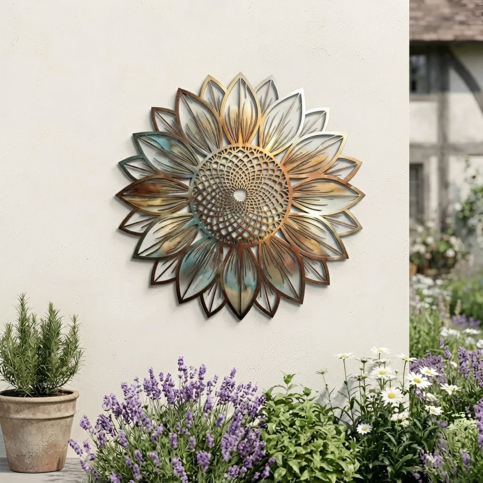 Sunflower Metal Wall Art