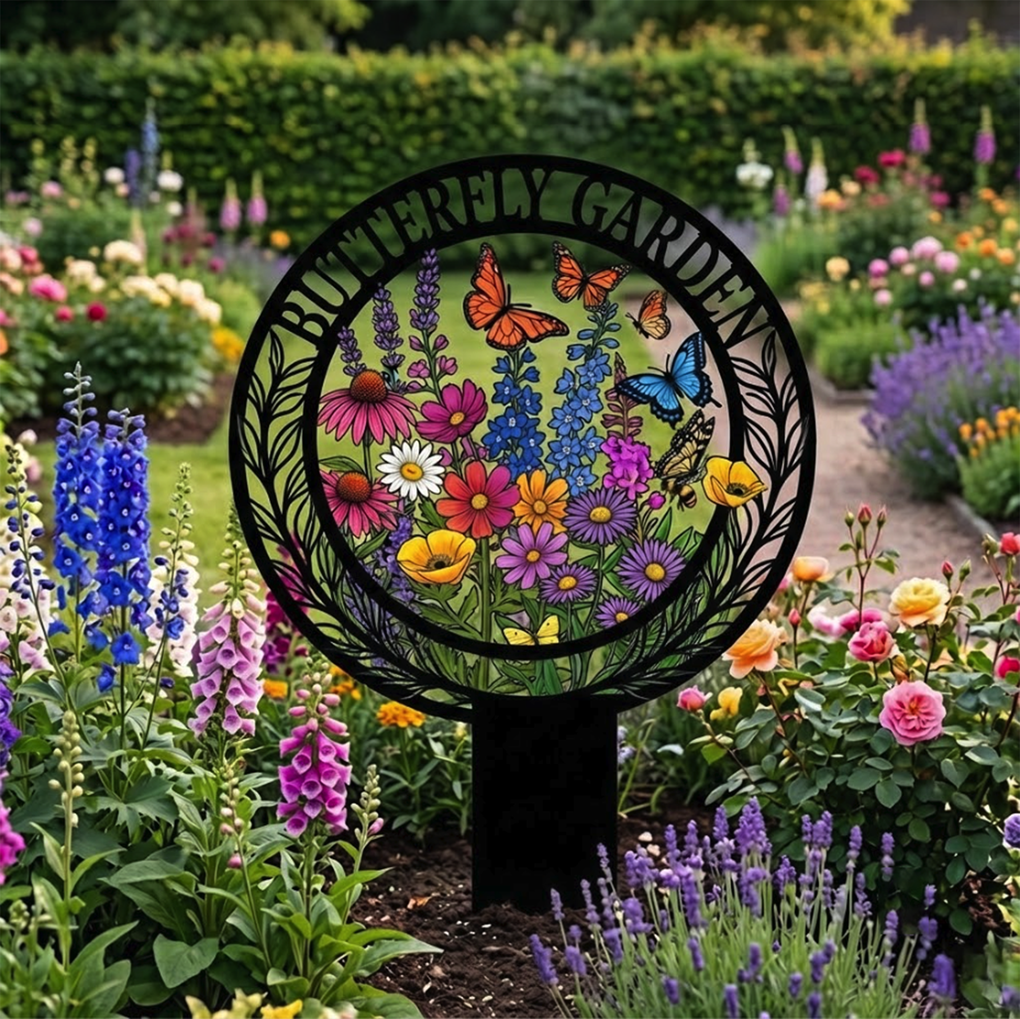 Butterfly Garden Stake