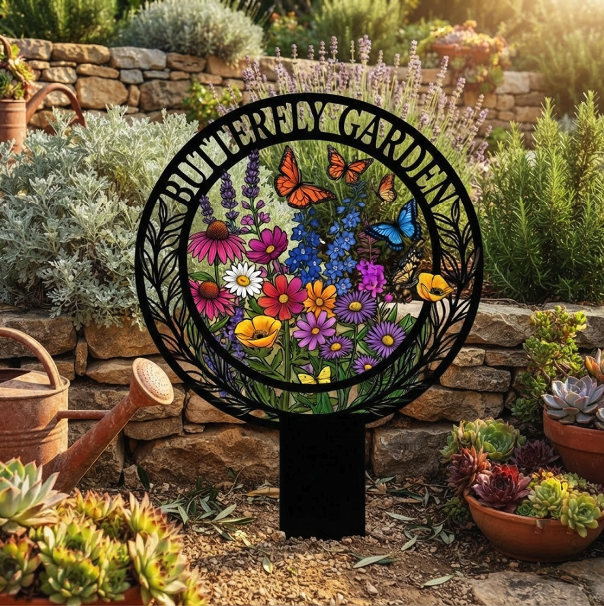 Butterfly Garden Stake - product view 2