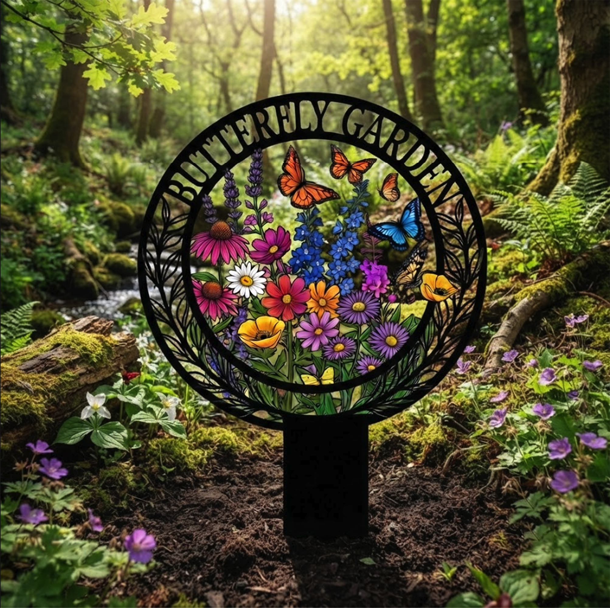 Butterfly Garden Stake - product view 3