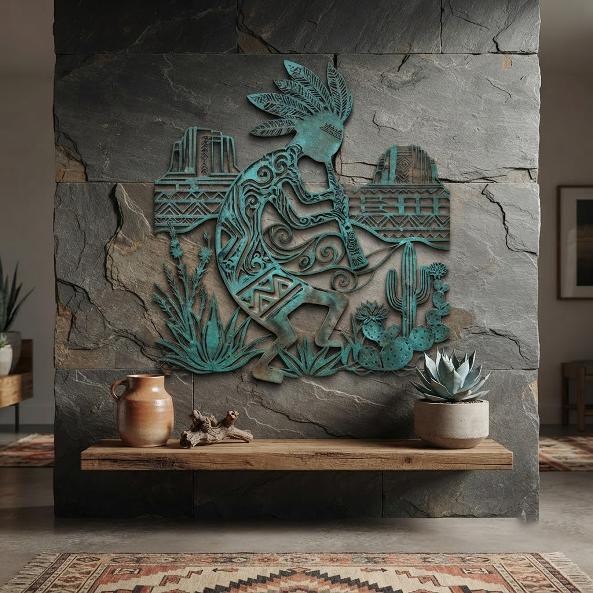 Southwest Kokopelli Metal Wall Art