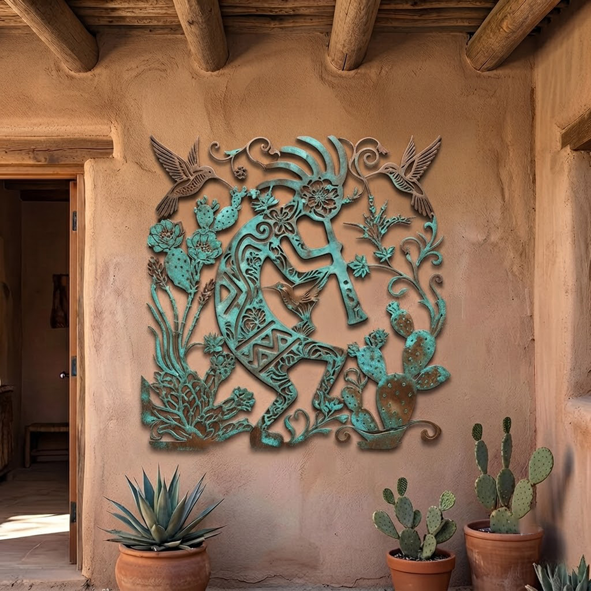 Southwest Kokopelli Metal Wall Art
