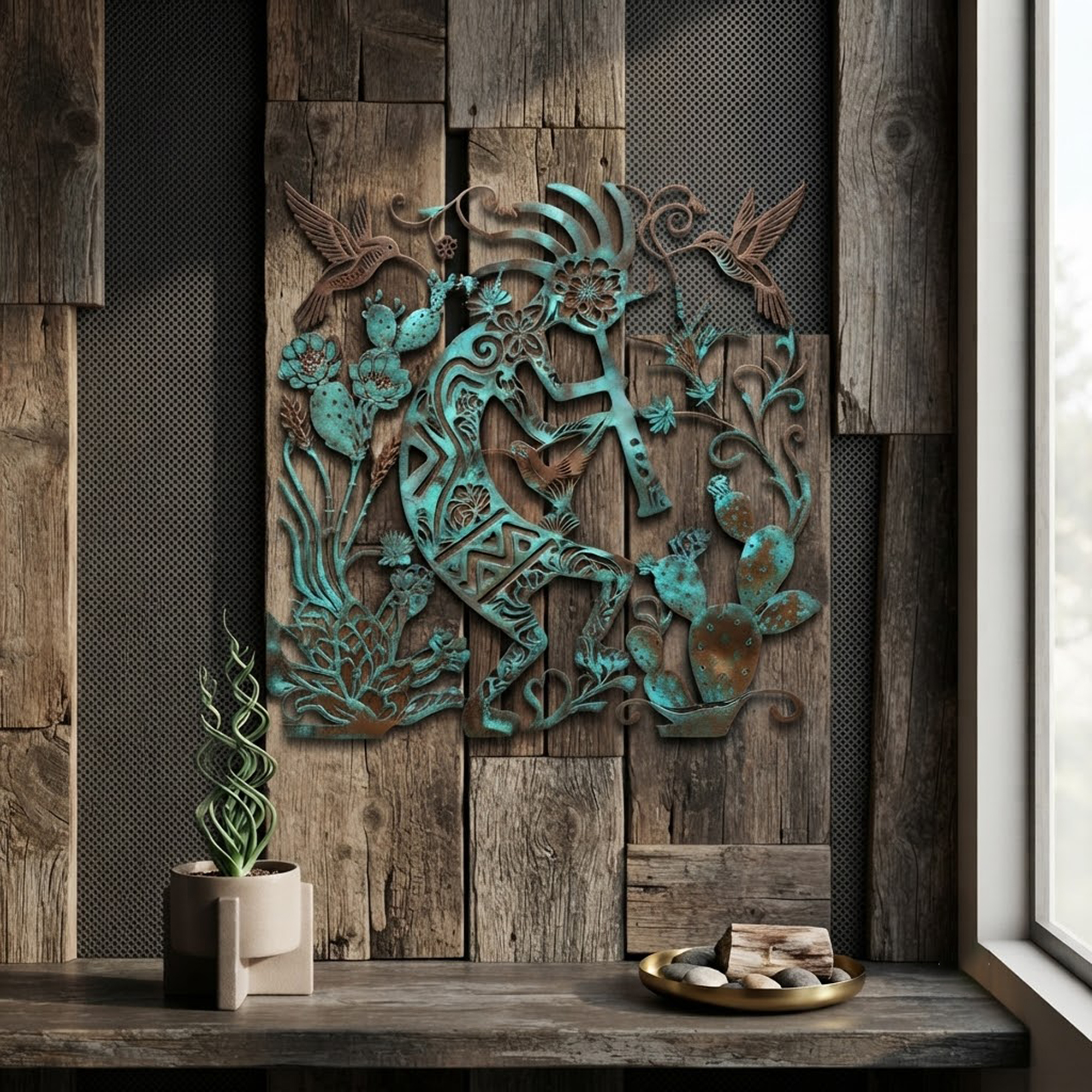 Southwest Kokopelli Metal Wall Art - product view 3