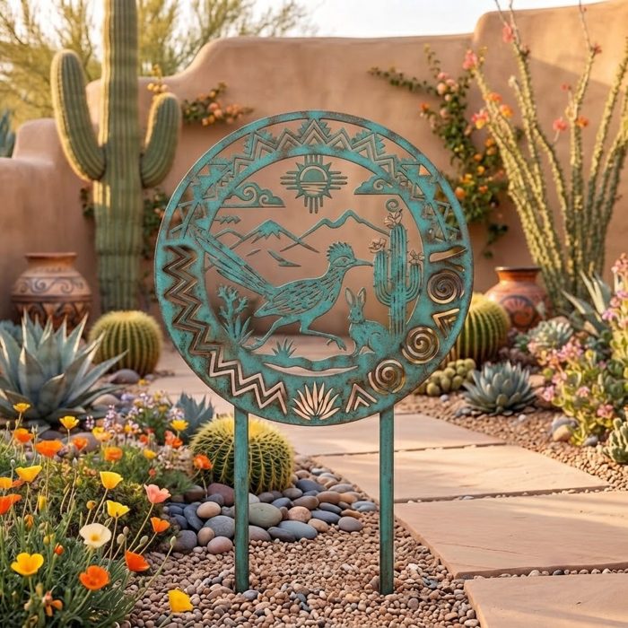Southwest Roadrunner Garden Stake