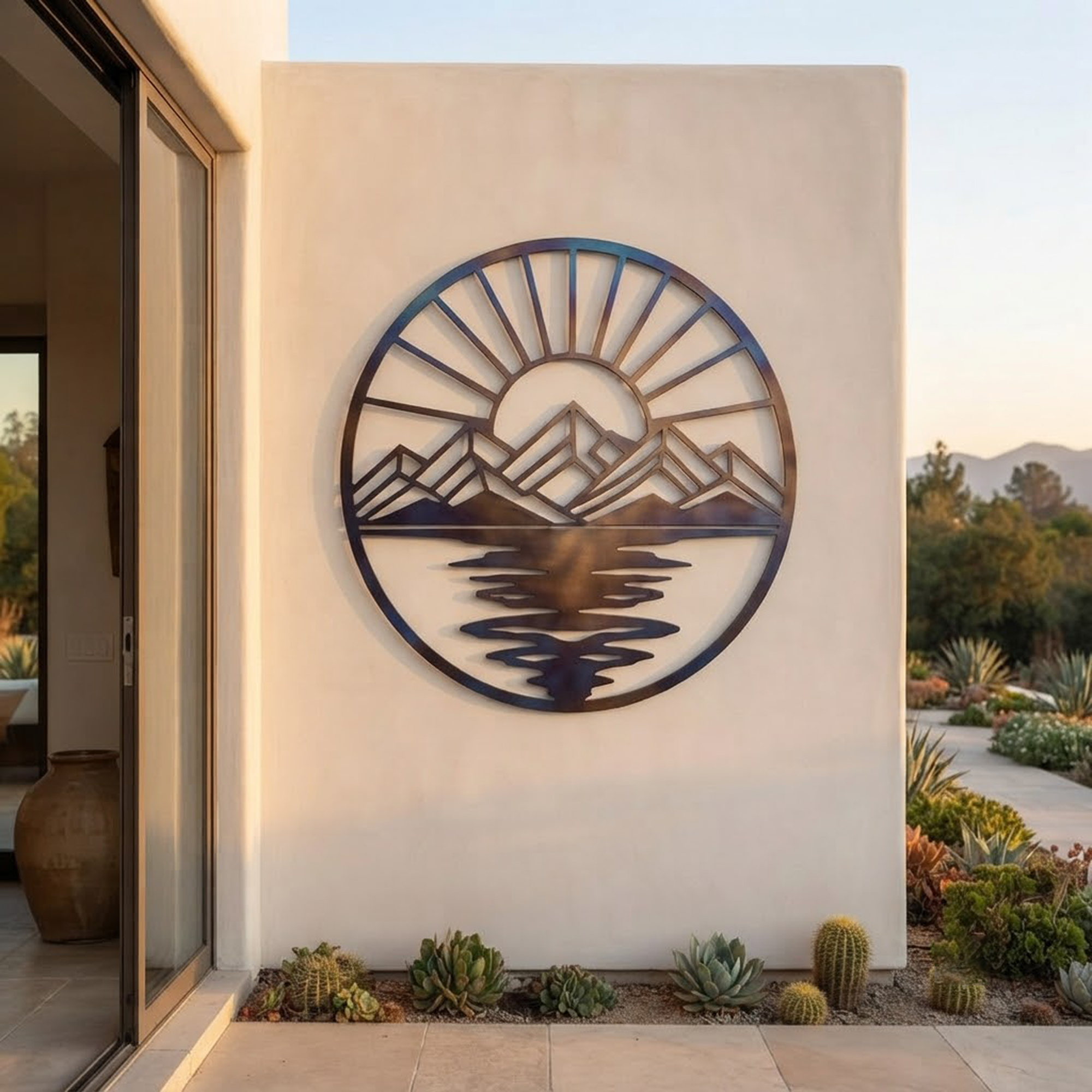 Mountain Lake Metal Wall Art