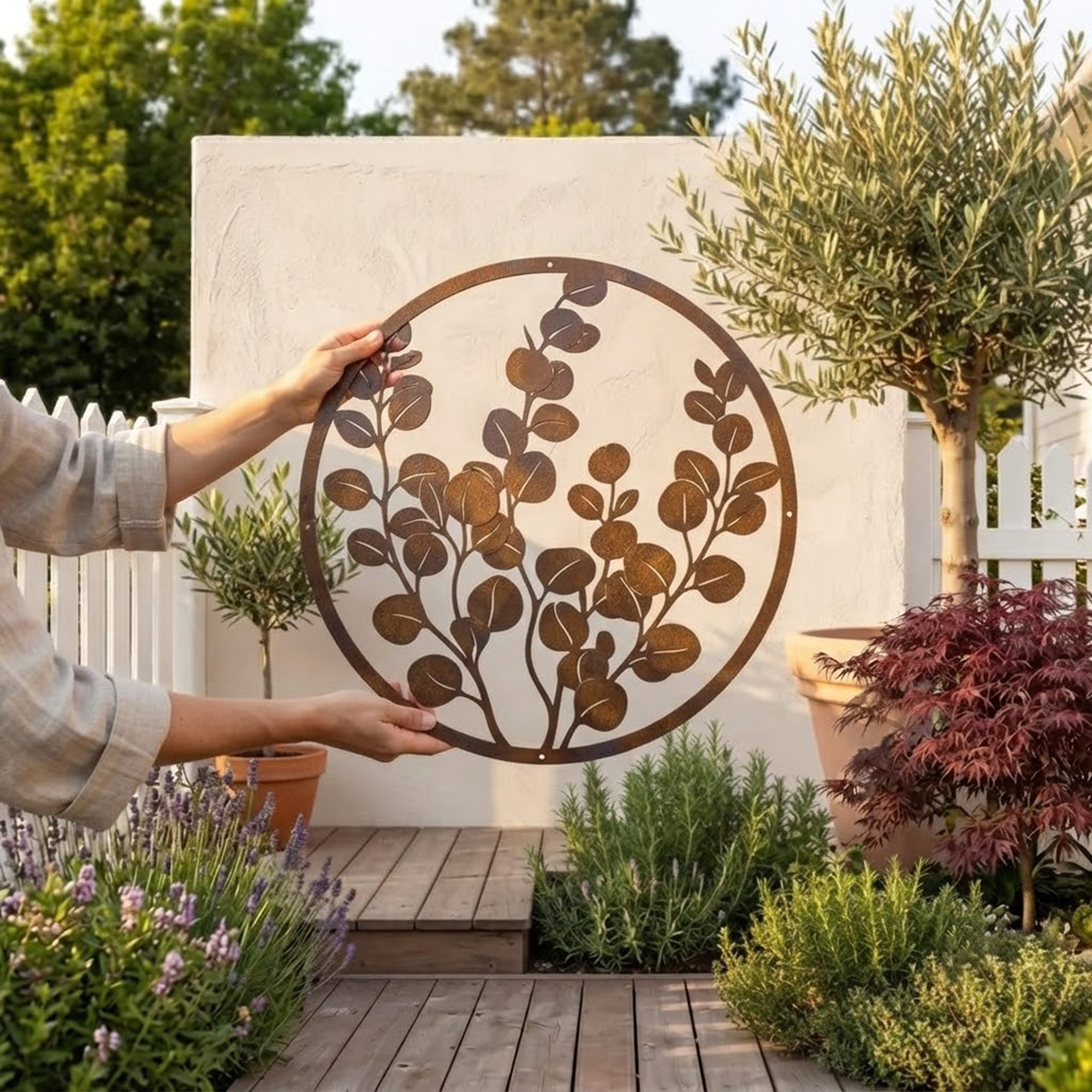 Eucalyptus Metal Wall Art