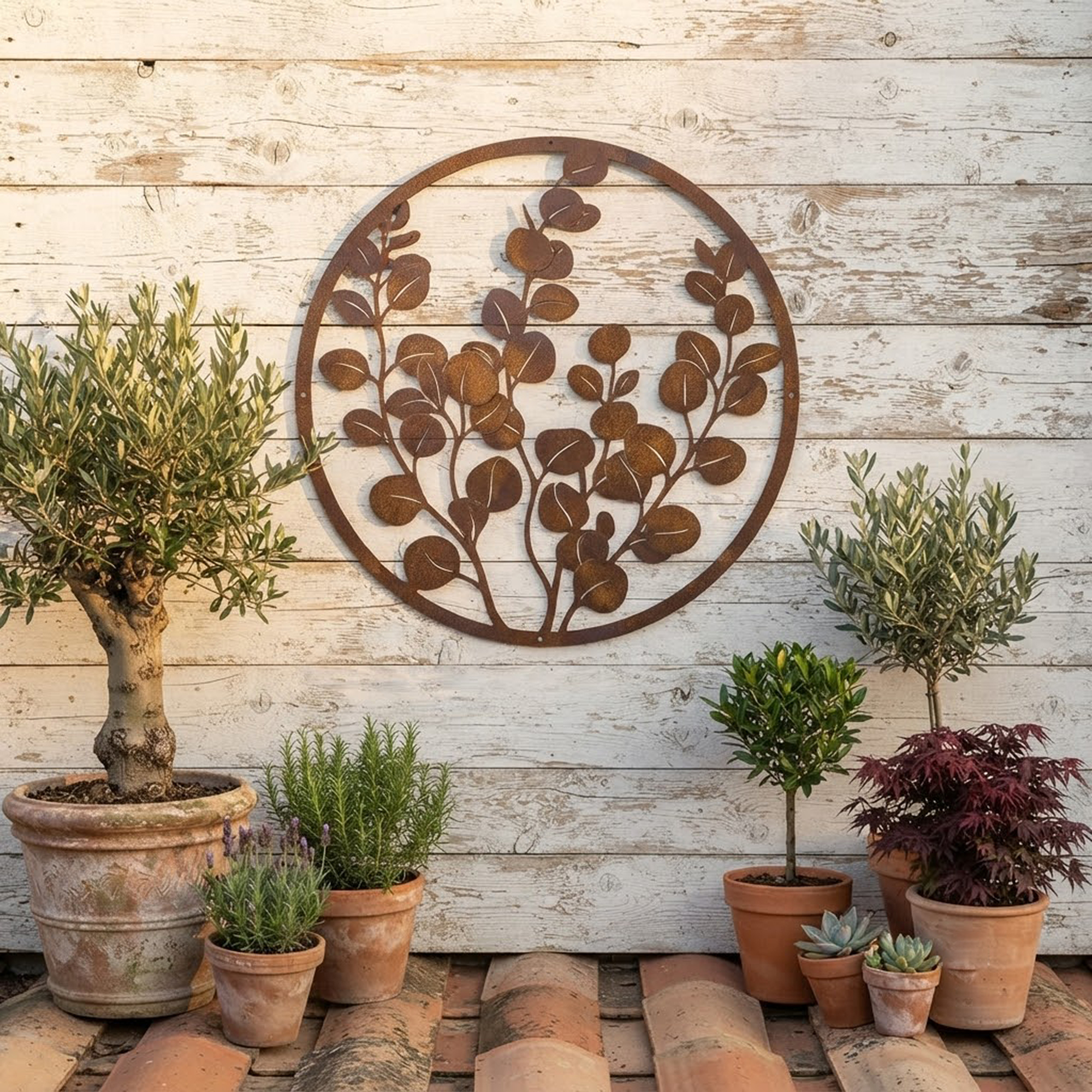 Eucalyptus Metal Wall Art - product view 2
