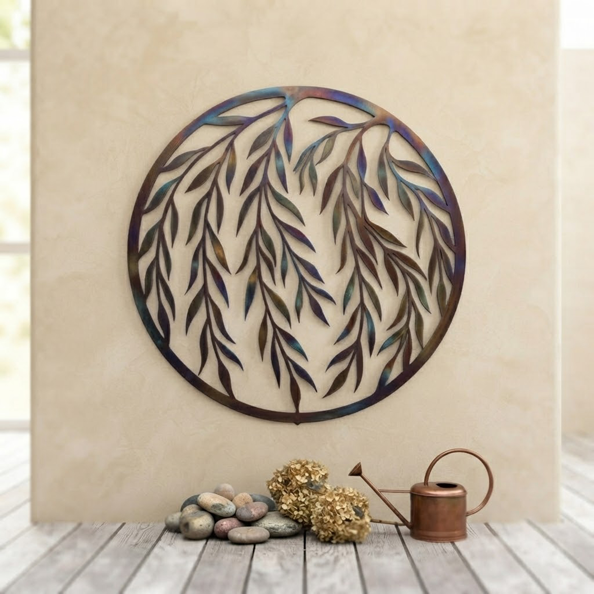 Willow Branch Metal Wall Art