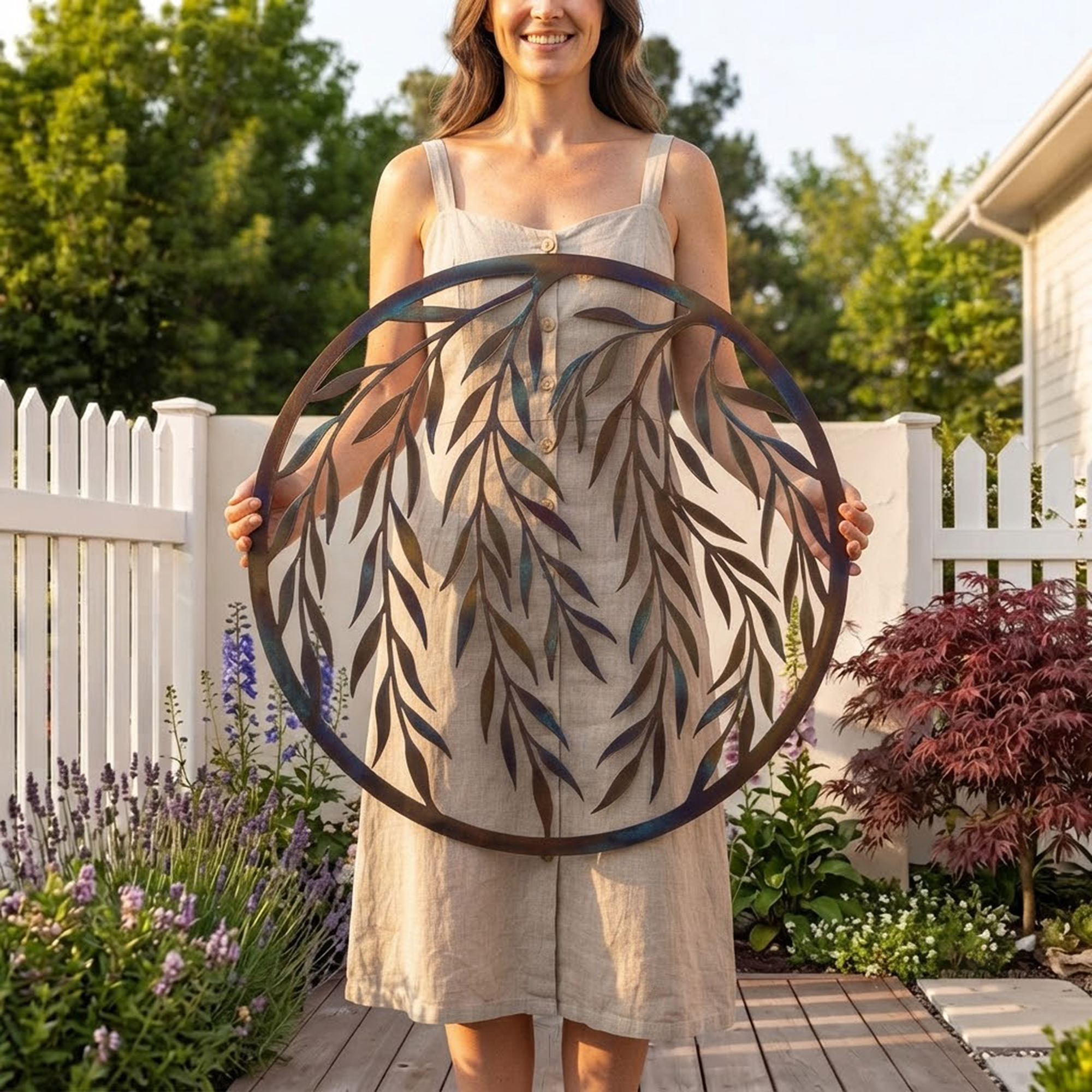 Willow Branch Metal Wall Art - product view 2