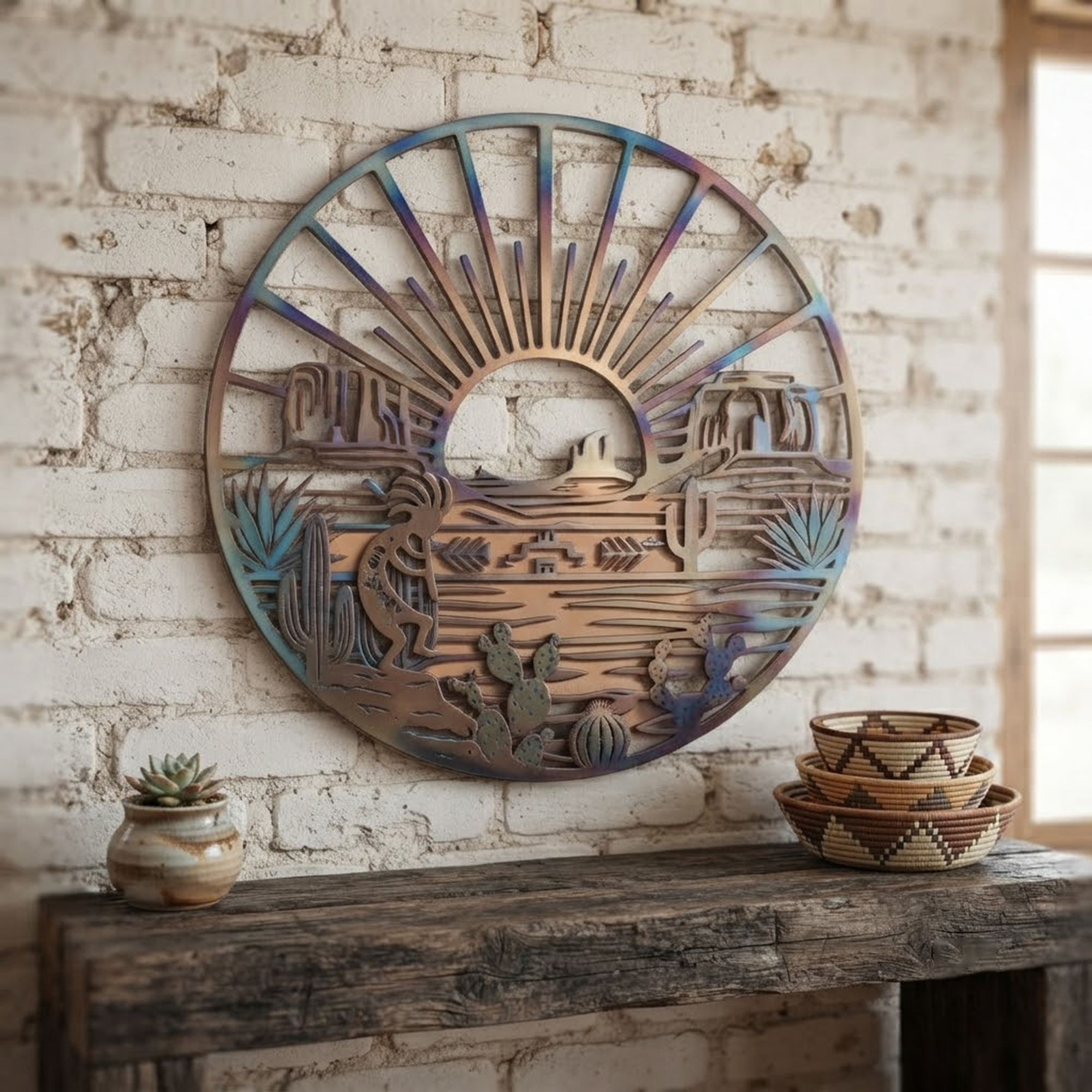 Southwest Desert Metal Wall Art