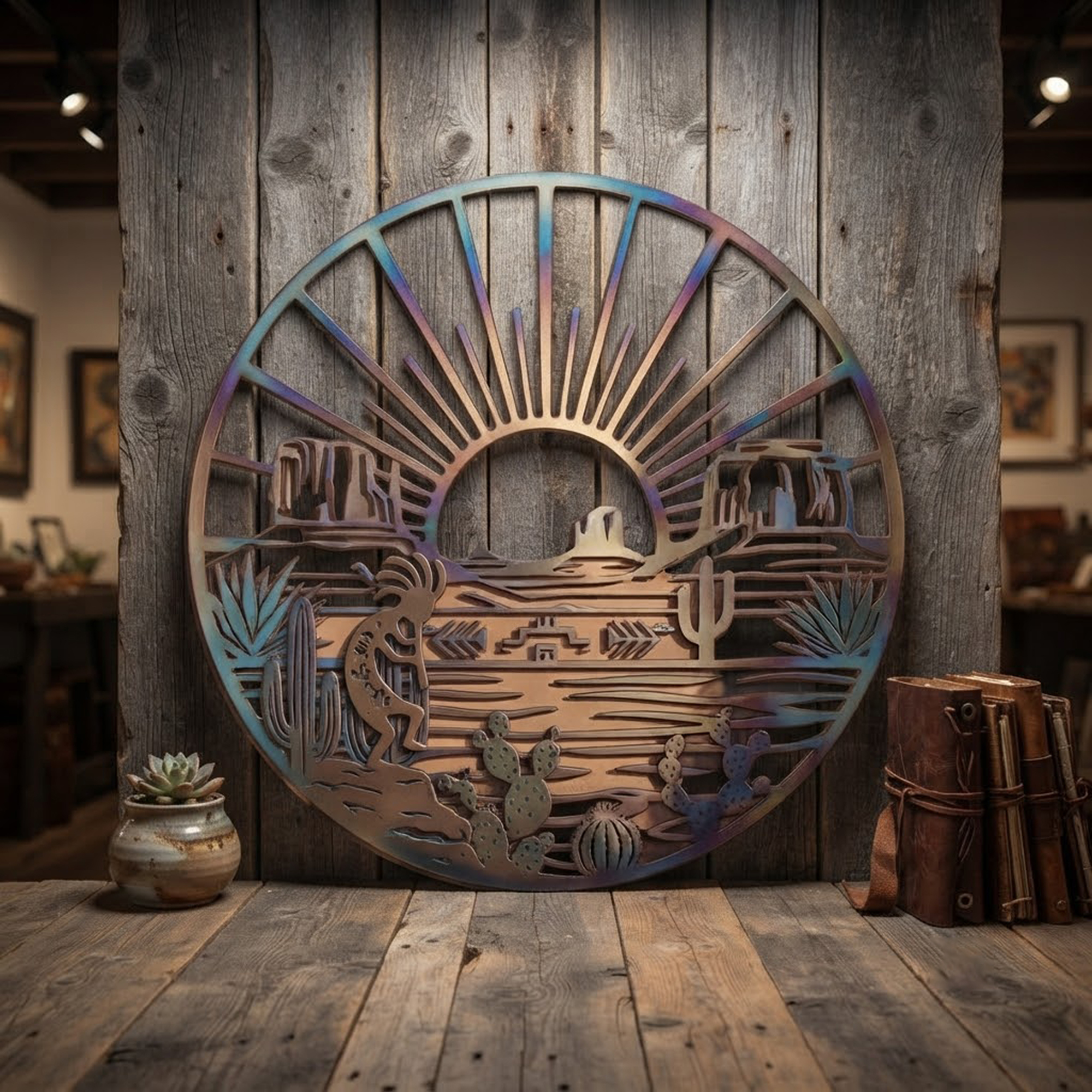 Southwest Desert Metal Wall Art - product view 2