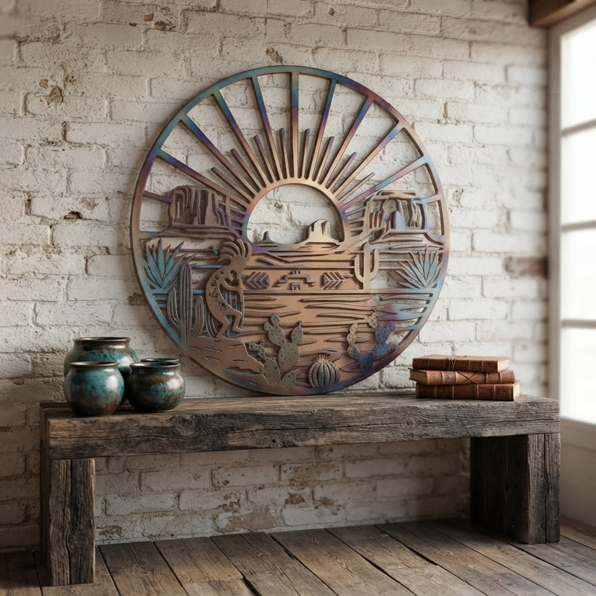 Southwest Desert Metal Wall Art - product view 3