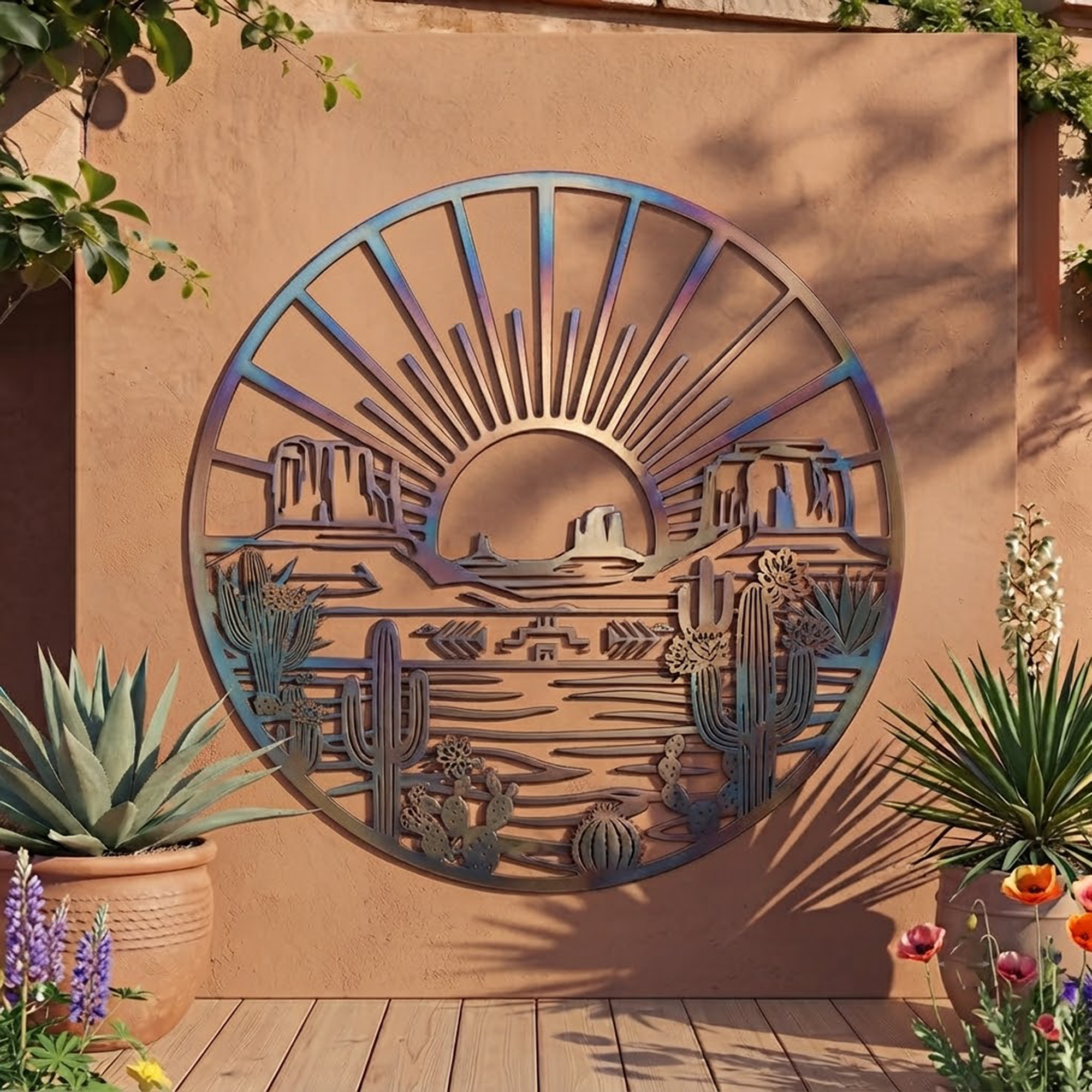 Southwest Desert Metal Wall Art