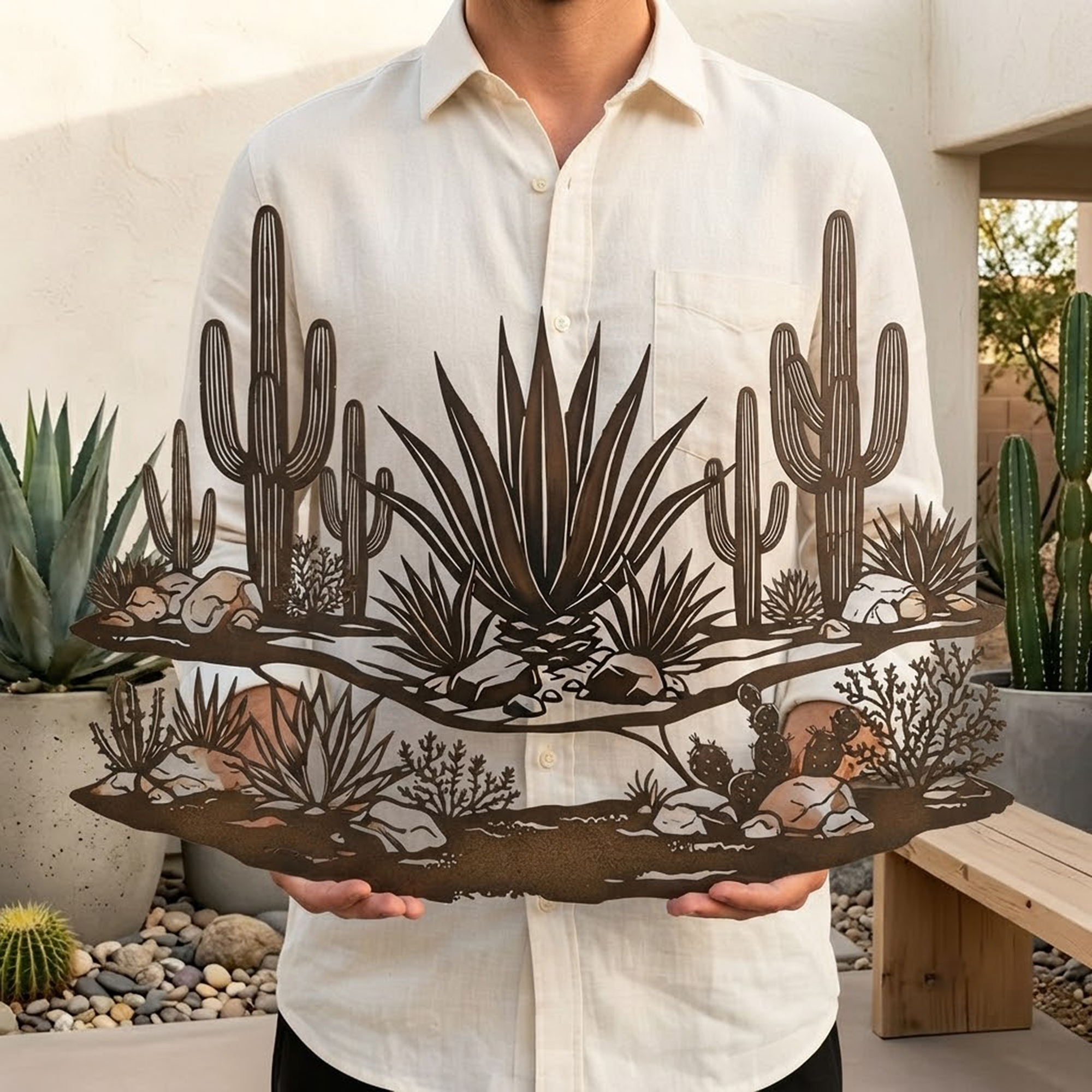 Southwest Desert Metal Wall Art - product view 2