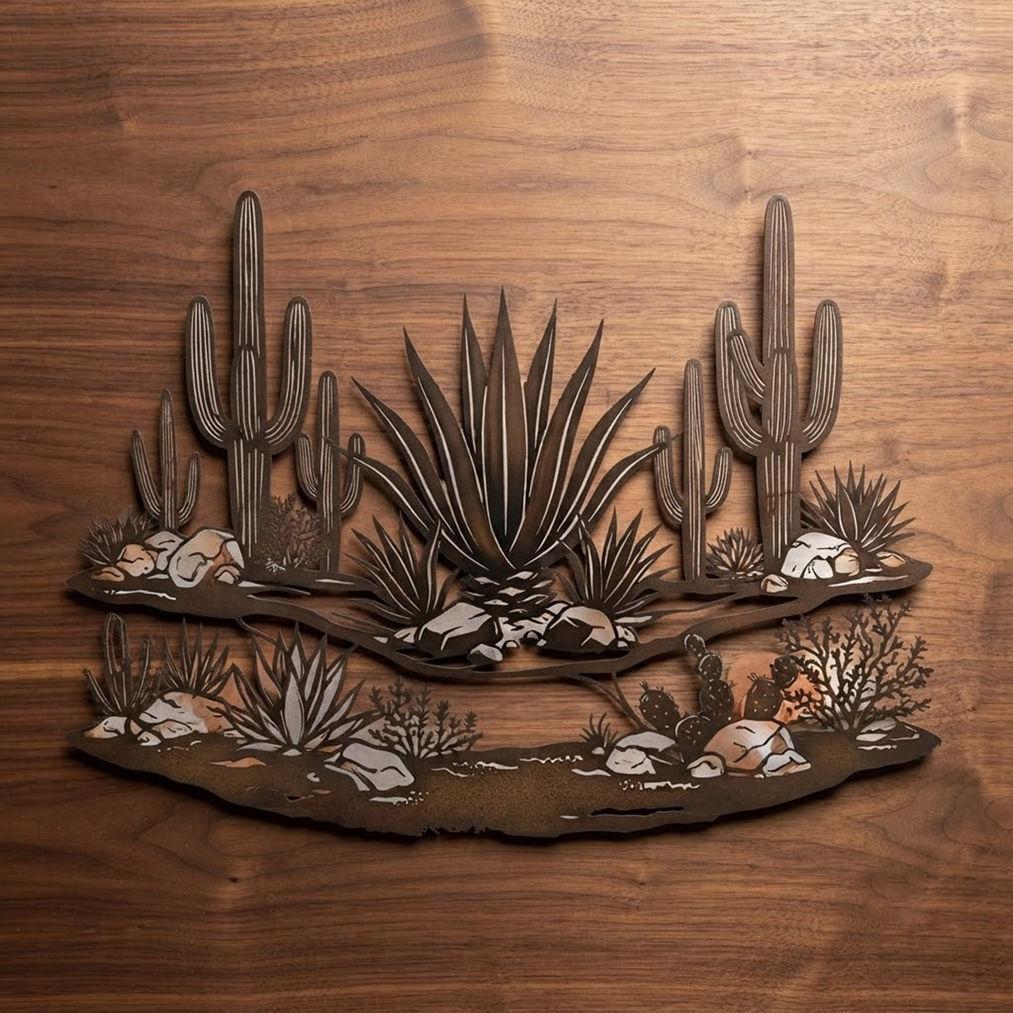 Southwest Desert Metal Wall Art - product view 3