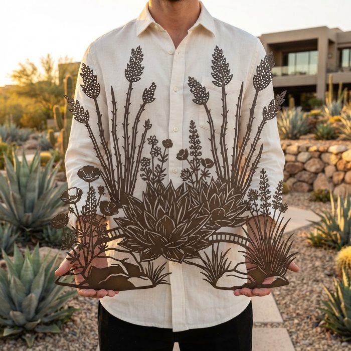 Southwest Desert Botanical Metal Wall Art
