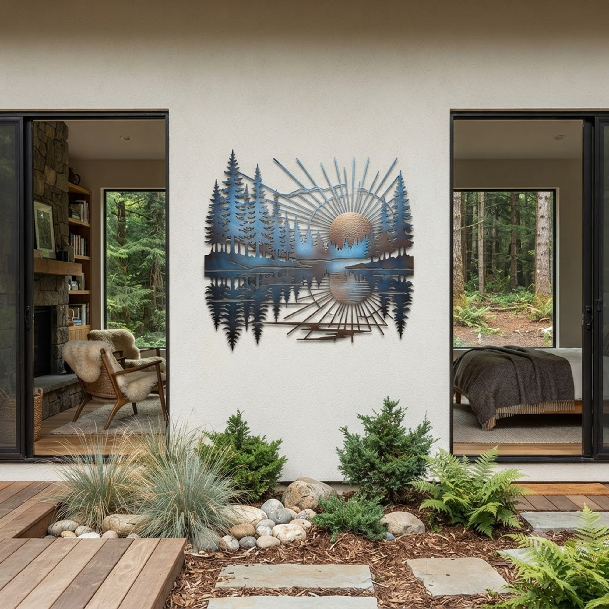 Mountain Lake Metal Wall Art