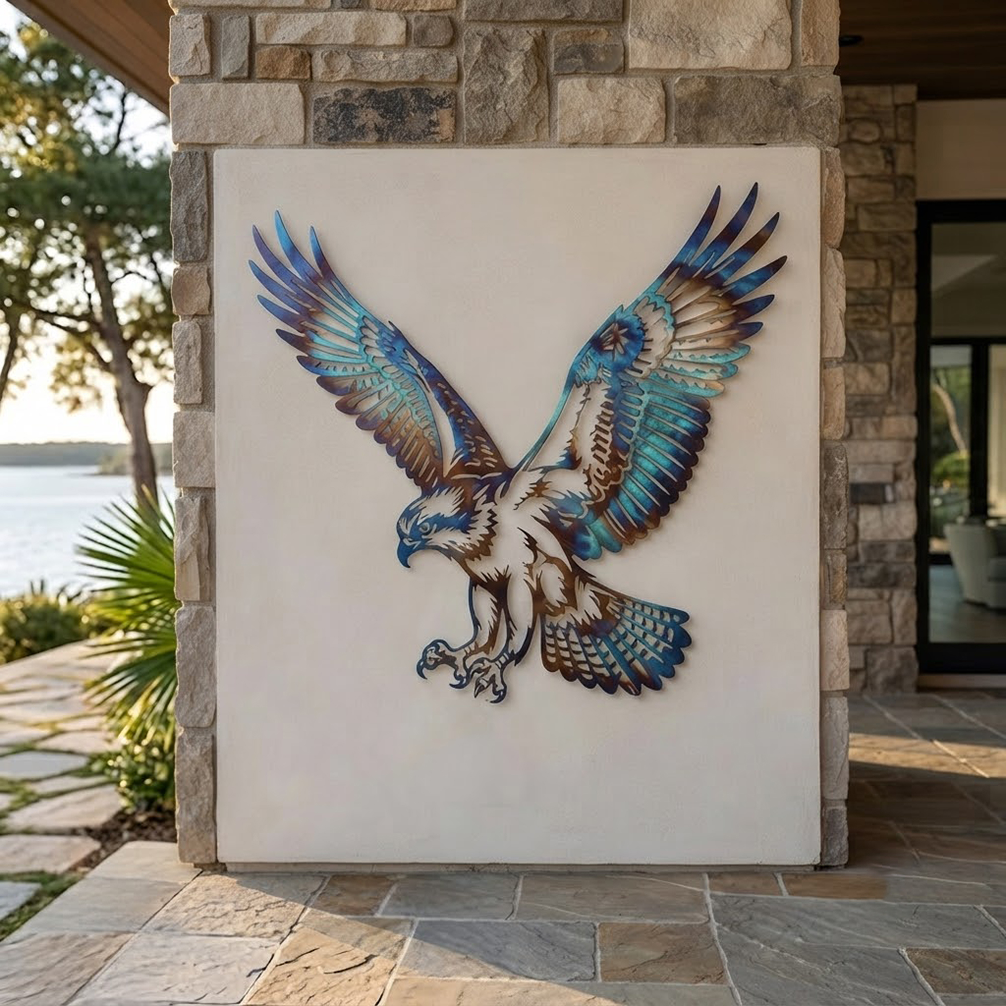 Flying Eagle Metal Wall Art