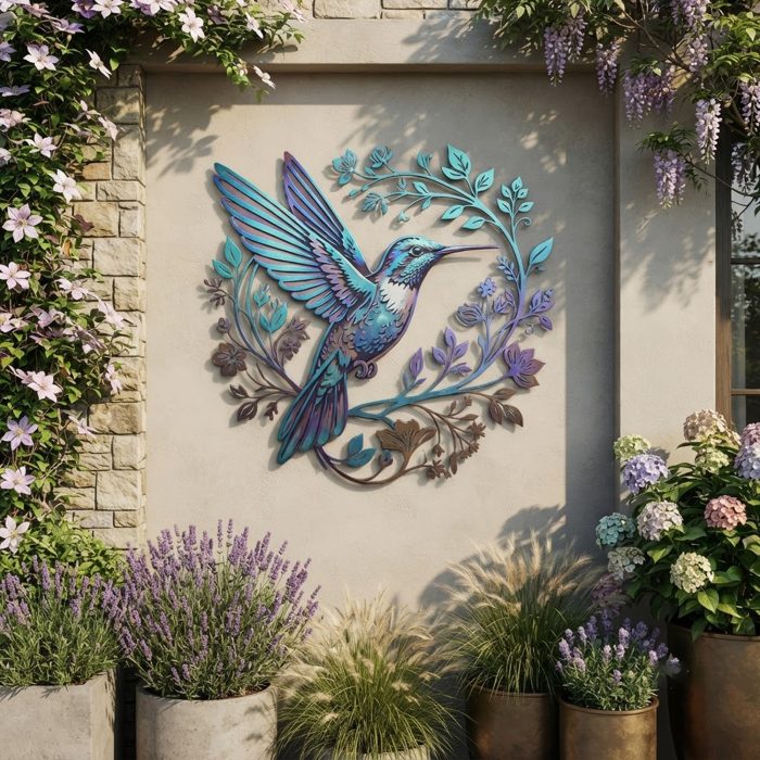 Hummingbird Metal Wall Art