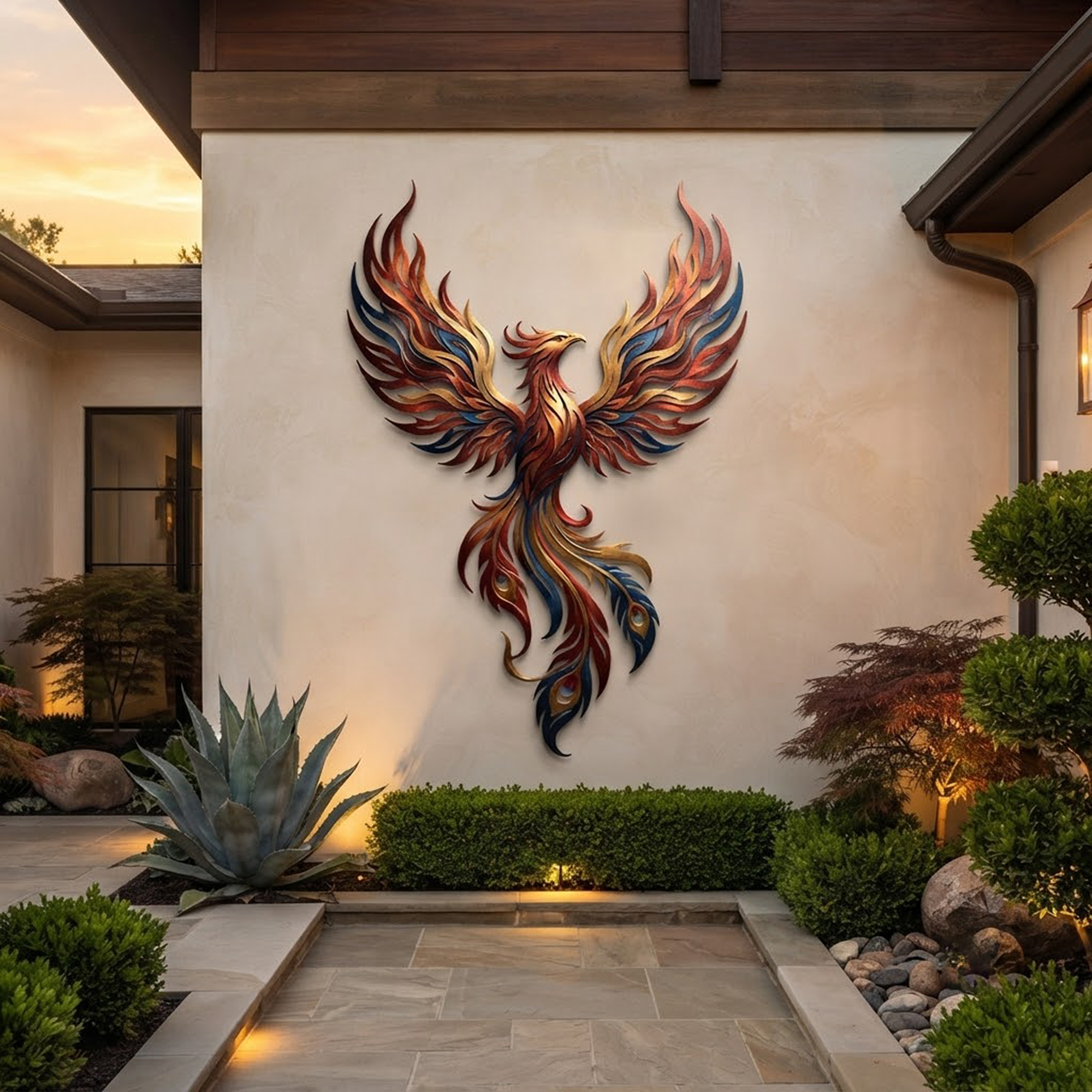 Phoenix Metal Wall Art - product view 2