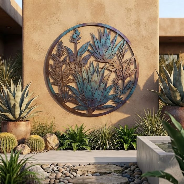 Desert Agave Metal Wall Art