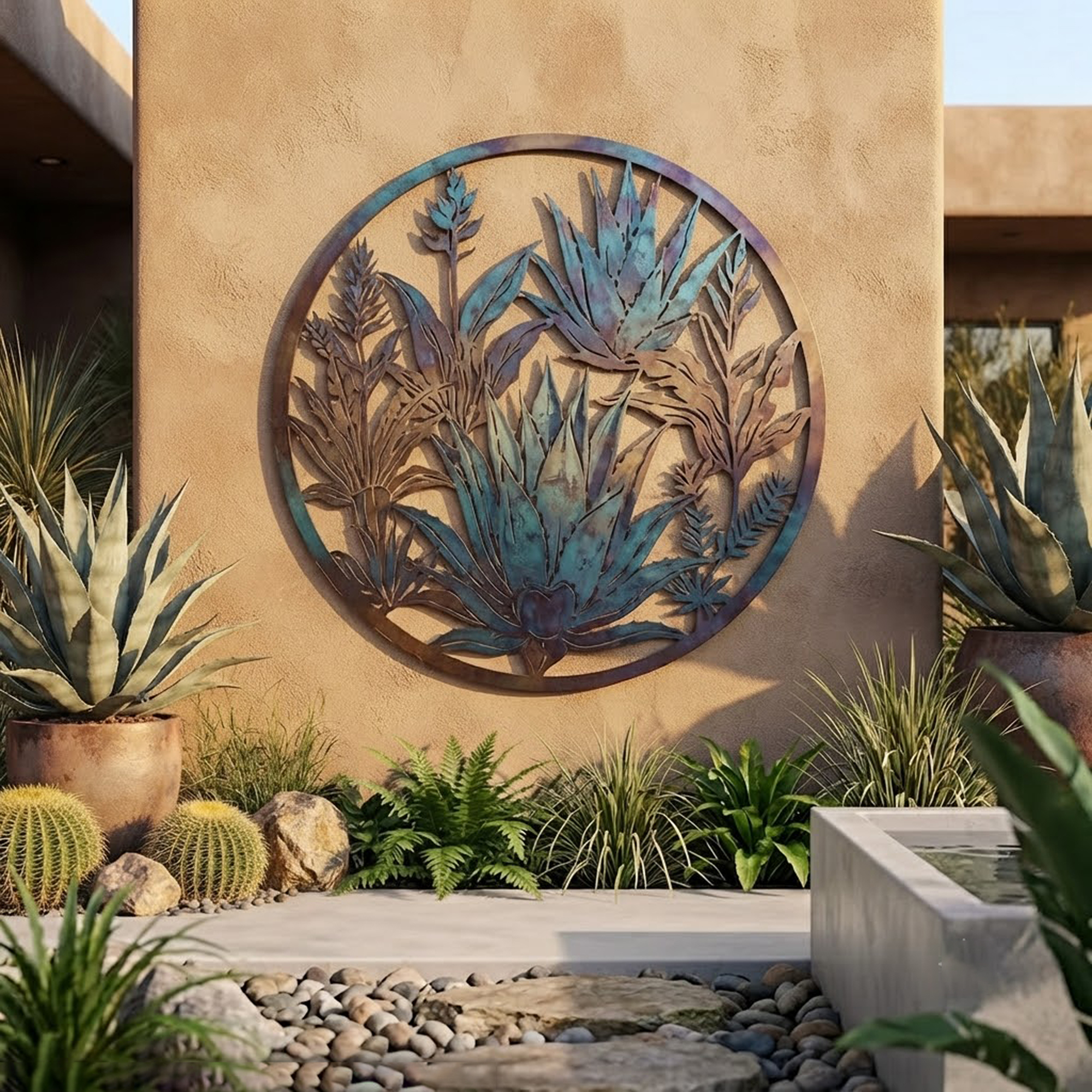 Desert Agave Metal Wall Art