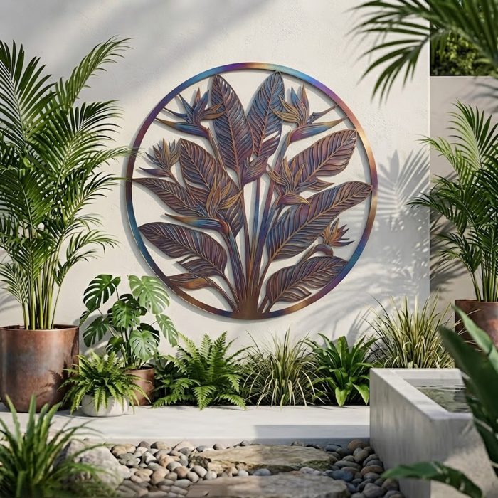Bird of Paradise Metal Wall Art