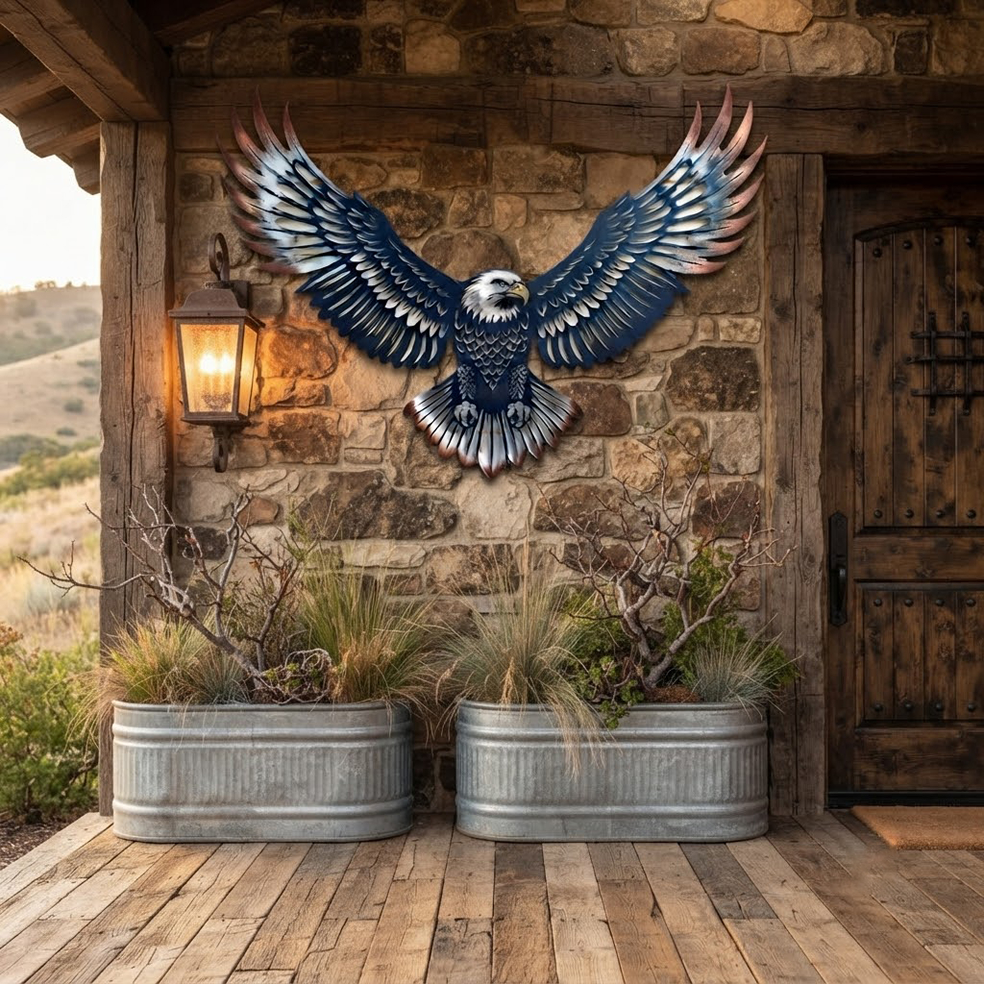 Bald Eagle Metal Wall Art - product view 3
