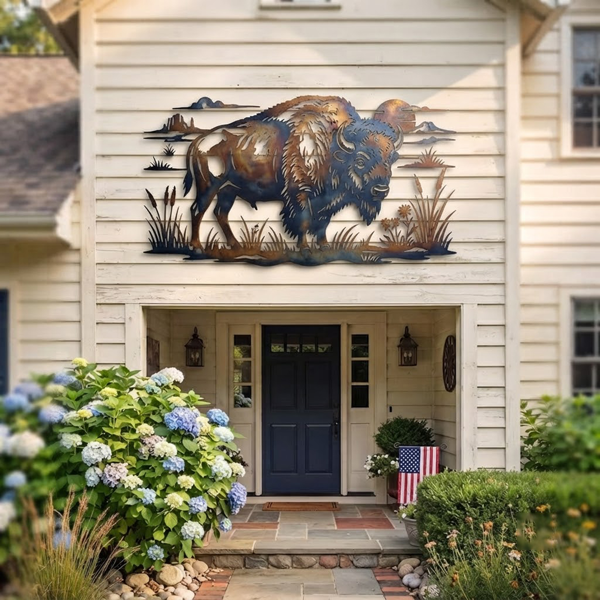 Buffalo Metal Wall Art