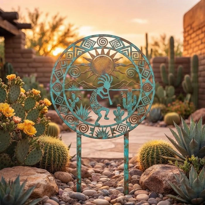 Kokopelli Garden Stake