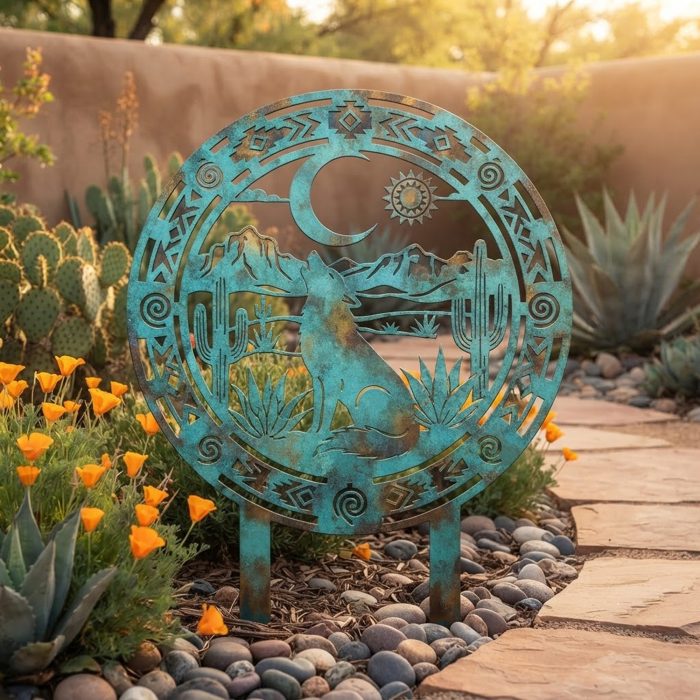 Howling Coyote Garden Stake