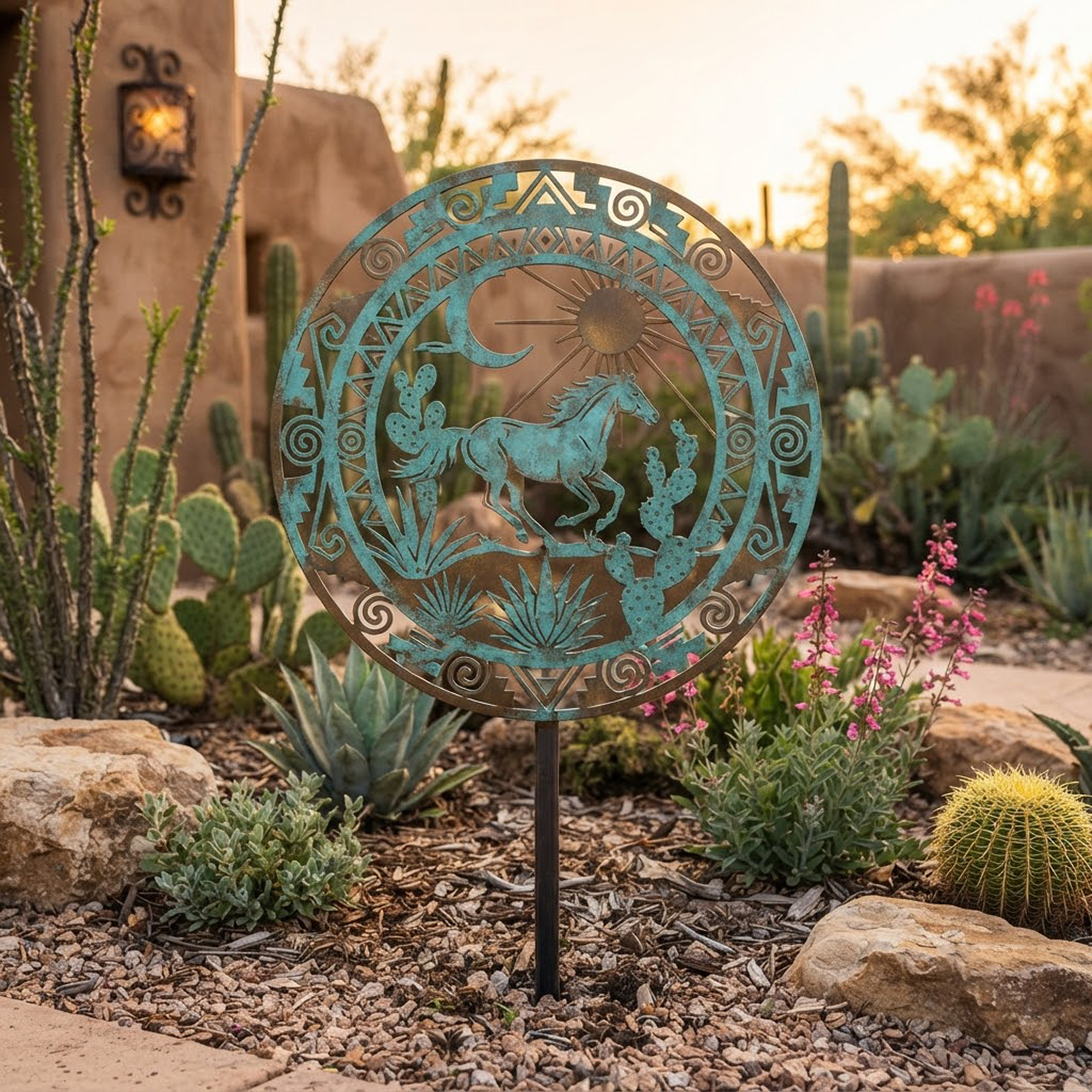Southwest Horse Garden Stake