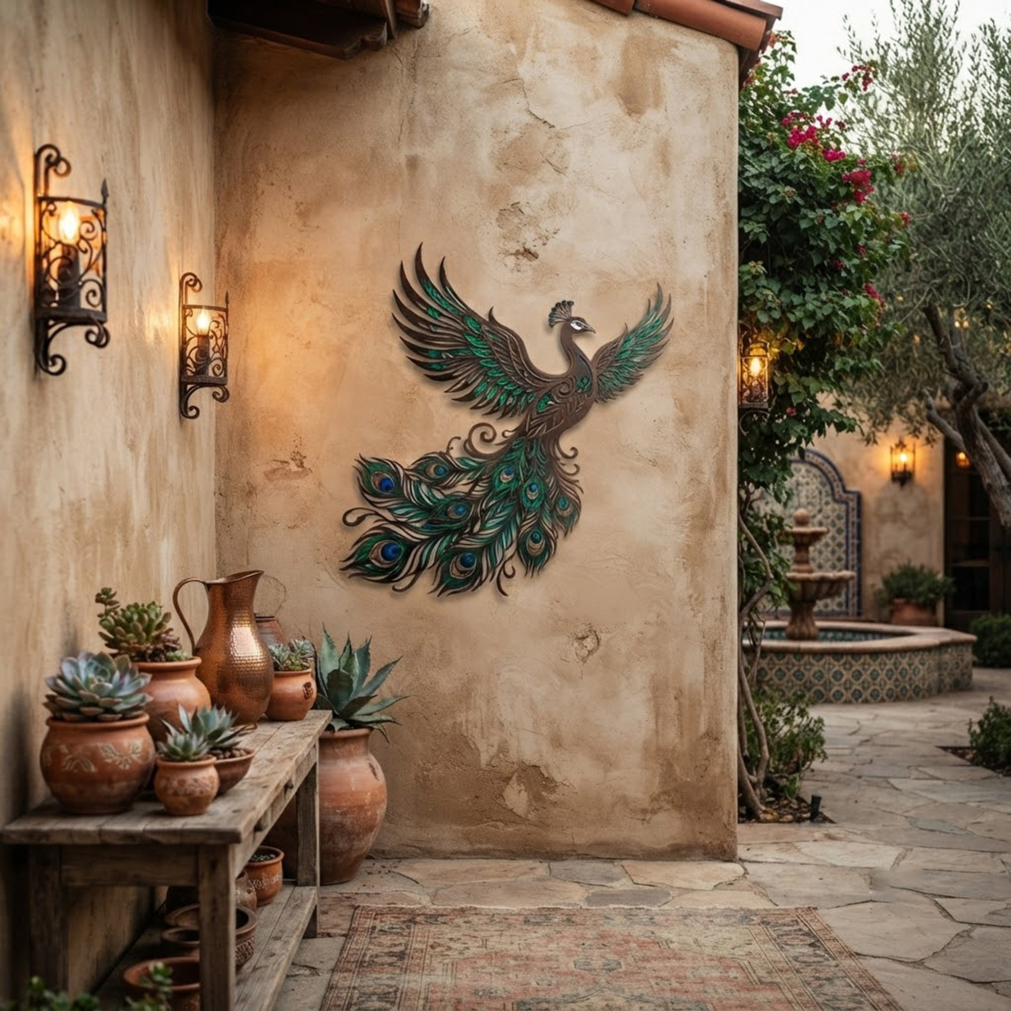 Peacock Metal Wall Art