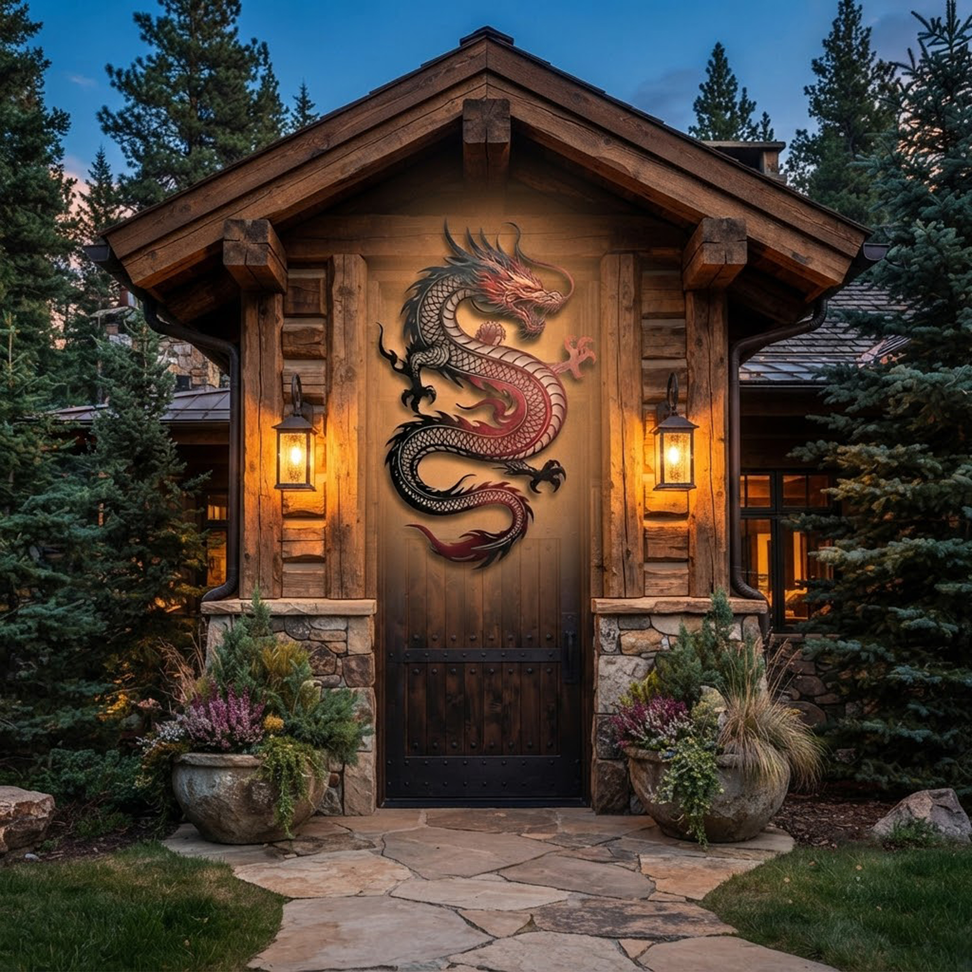 Chinese Dragon Metal Wall Art - product view 2