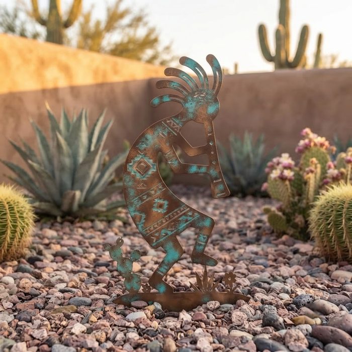 Kokopelli Metal Garden Art