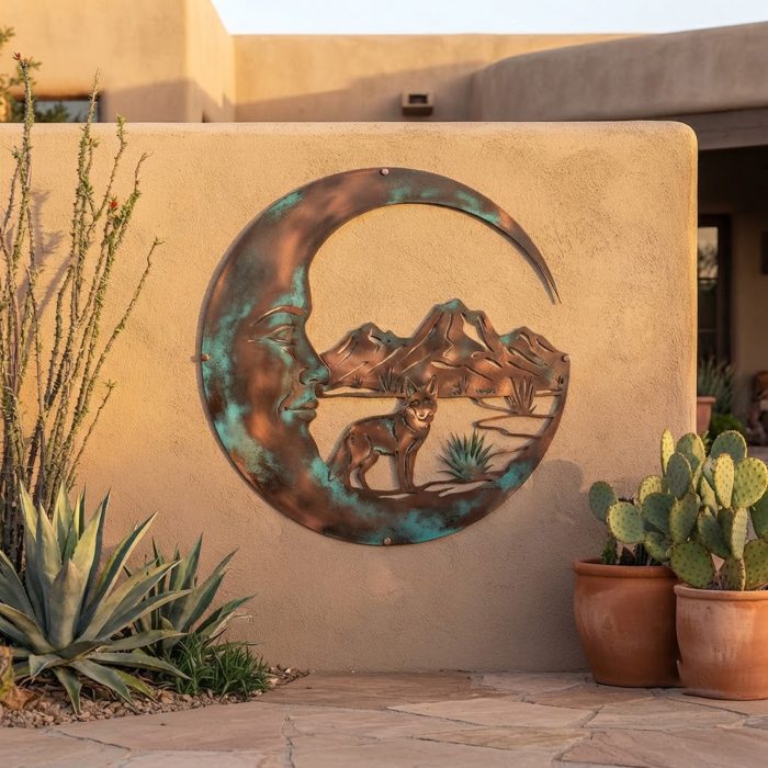 Desert Moon Metal Wall Art