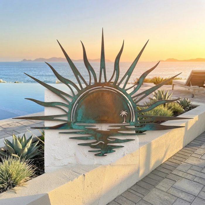 Coastal Sunset Metal Wall Art