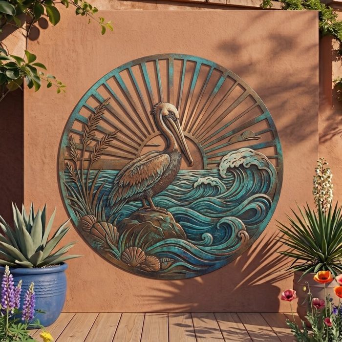 Pelican Metal Wall Art