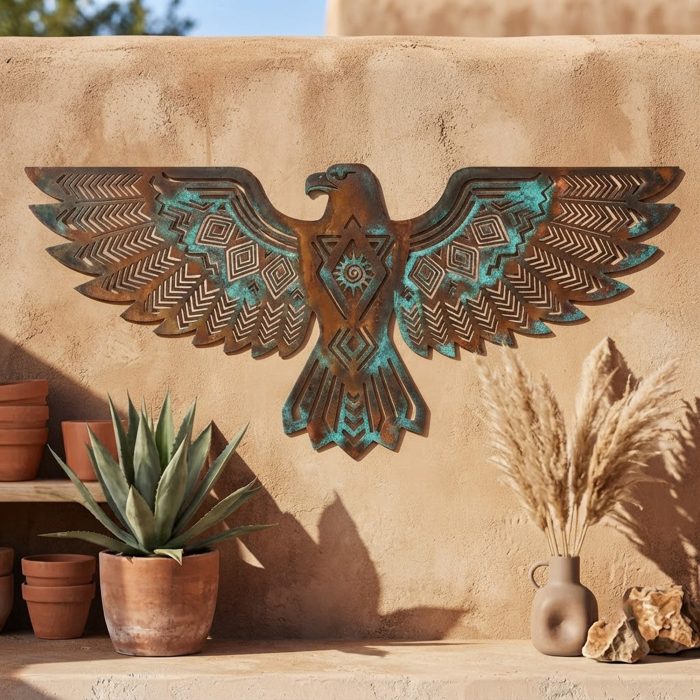 Southwestern Eagle Metal Wall Art