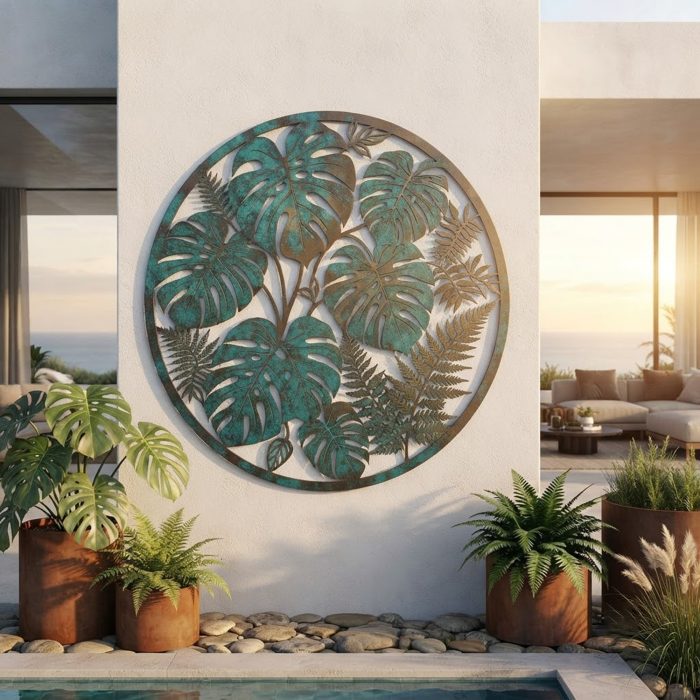 Monstera Metal Wall Art