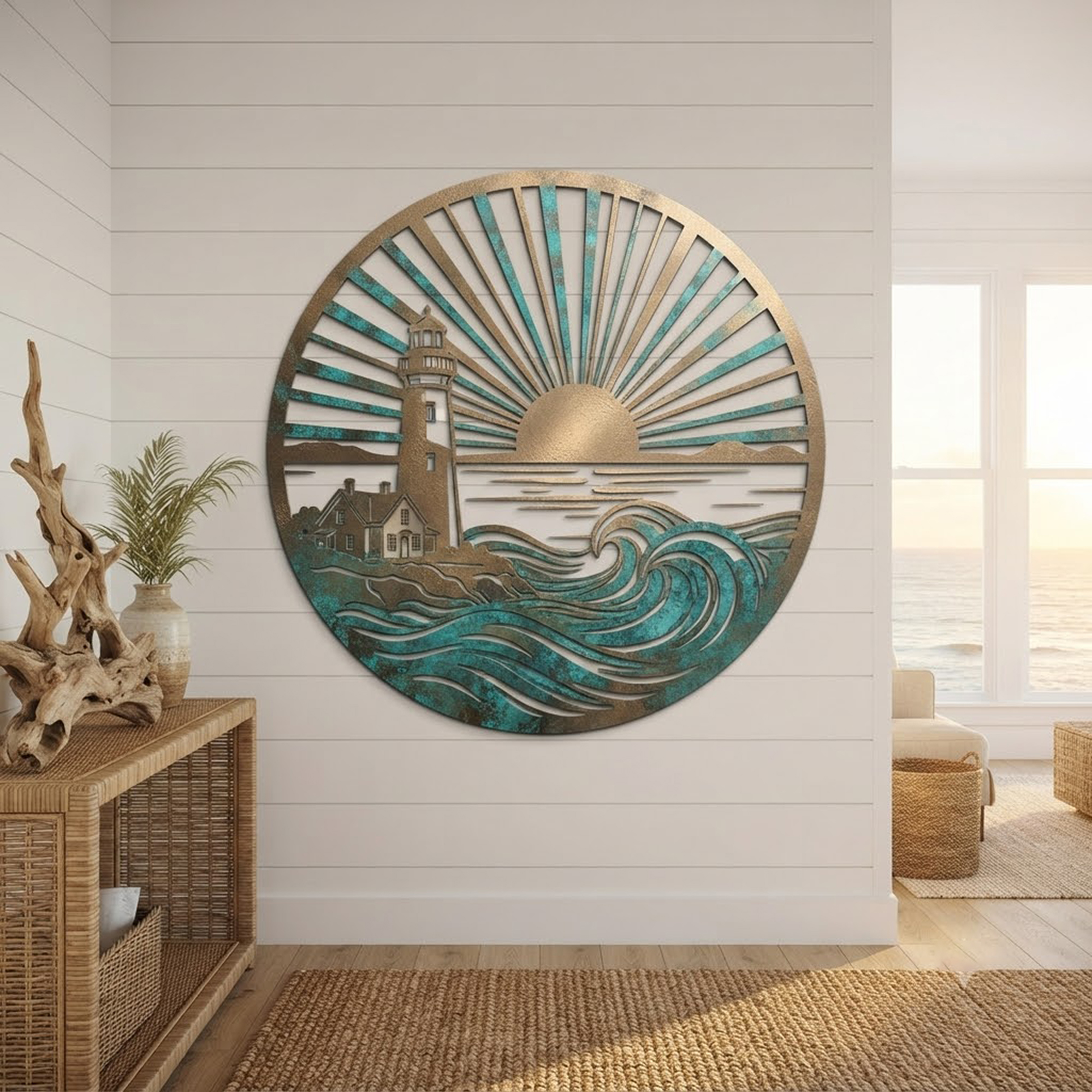 Lighthouse Metal Wall Art