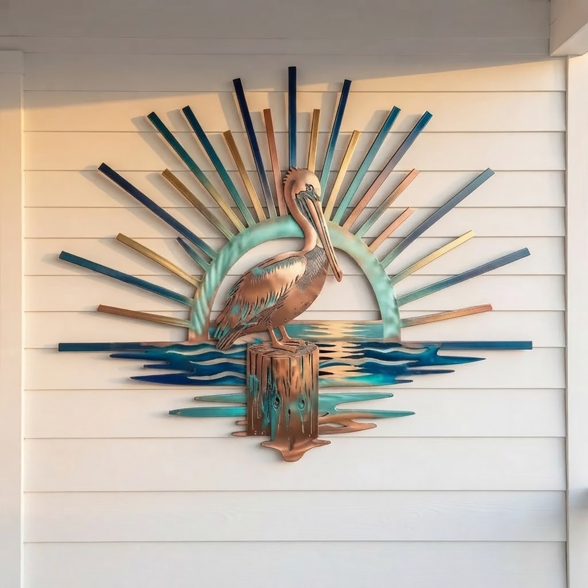 Pelican Metal Wall Art