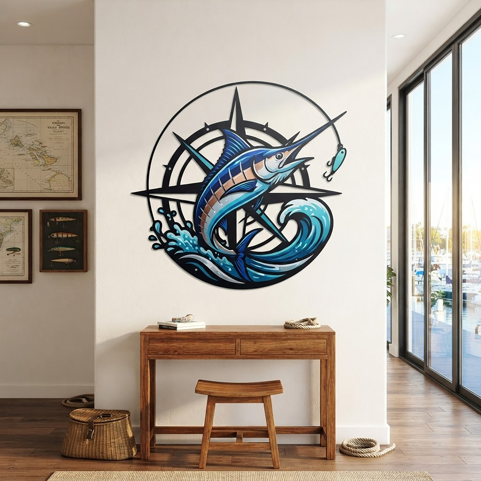 Marlin Metal Wall Art
