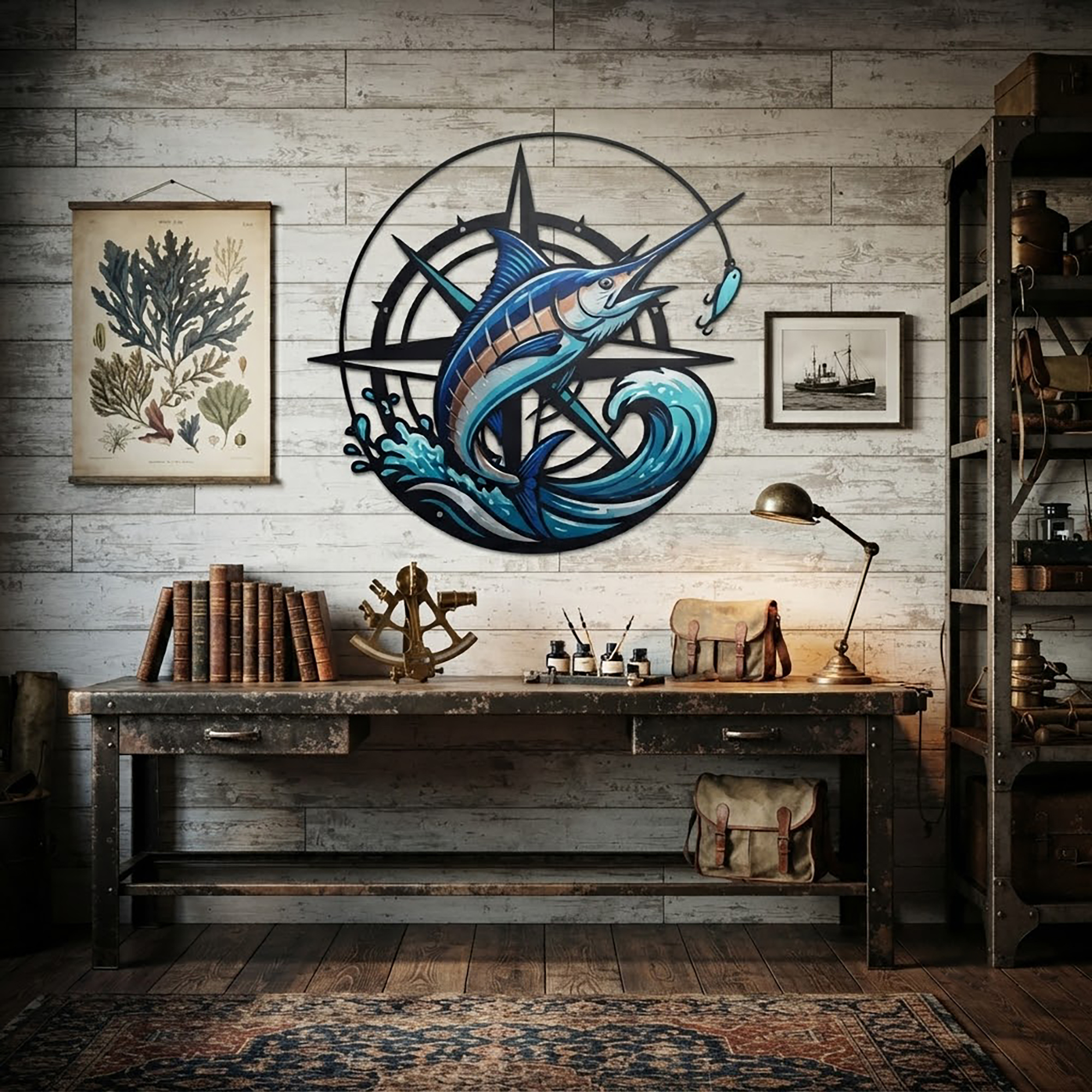 Marlin Metal Wall Art - product view 2