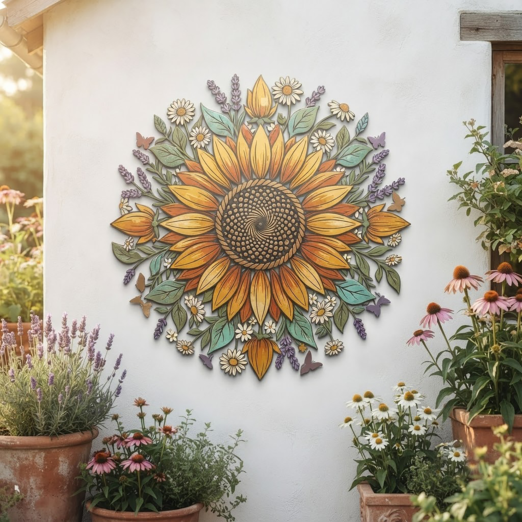 Sunflower Metal Wall Art